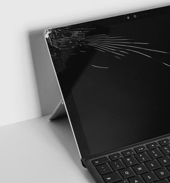 broken laptop screen